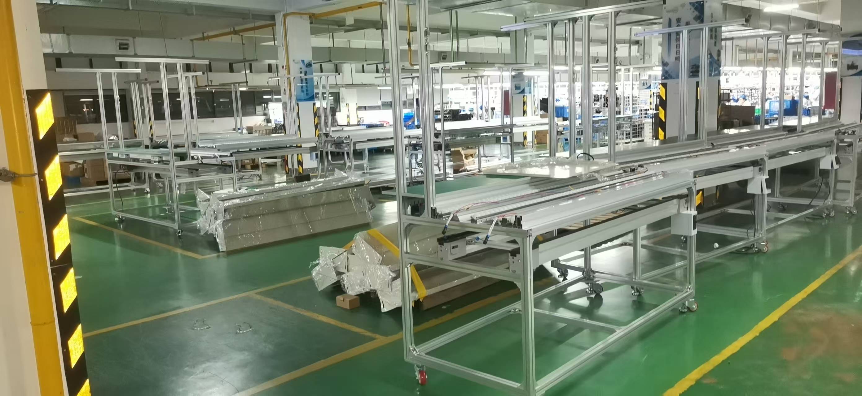 生产小家电半自动上下循环倍速线工程，已安装完工